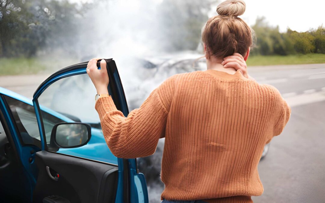 Latigazo cervical en accidente de coche