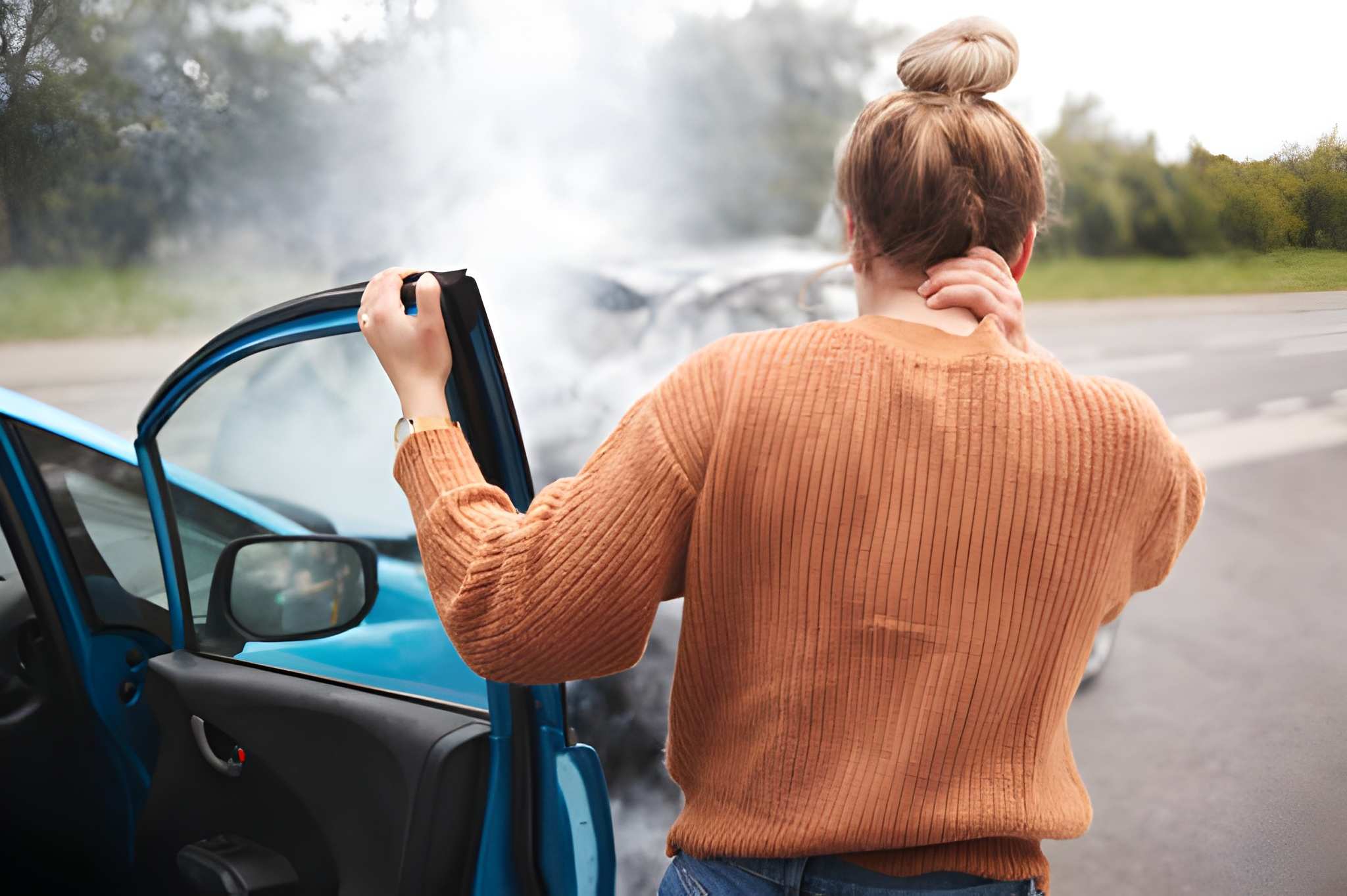 Latigazo cervical en accidente de coche